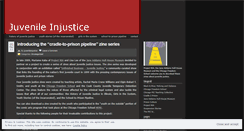 Desktop Screenshot of juvenileinjustice.wordpress.com