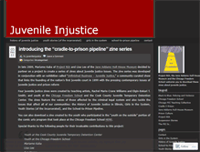 Tablet Screenshot of juvenileinjustice.wordpress.com