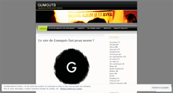 Desktop Screenshot of gumguts.wordpress.com