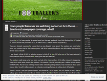 Tablet Screenshot of footballerslives.wordpress.com