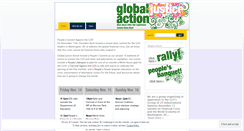 Desktop Screenshot of globaljusticeaction.wordpress.com