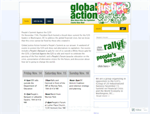 Tablet Screenshot of globaljusticeaction.wordpress.com