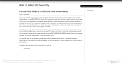 Desktop Screenshot of bobnalice.wordpress.com