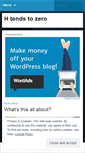 Mobile Screenshot of htends2zero.wordpress.com