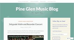 Desktop Screenshot of pineglenmusic.wordpress.com