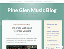 Tablet Screenshot of pineglenmusic.wordpress.com