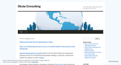 Desktop Screenshot of okutaconsulting.wordpress.com