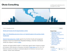 Tablet Screenshot of okutaconsulting.wordpress.com