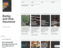 Tablet Screenshot of barleyandvineinsurance.wordpress.com