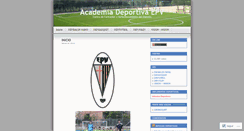 Desktop Screenshot of academiadeportivaepv.wordpress.com