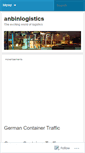 Mobile Screenshot of anbinlogistics.wordpress.com