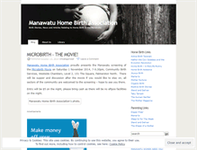 Tablet Screenshot of homebirthmanawatu.wordpress.com