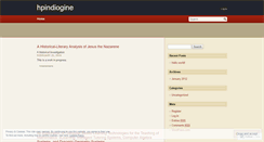 Desktop Screenshot of hpindiogine.wordpress.com