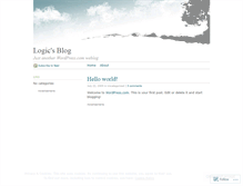 Tablet Screenshot of logicdump.wordpress.com
