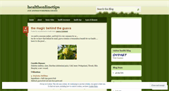 Desktop Screenshot of healthonlinetips.wordpress.com