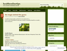 Tablet Screenshot of healthonlinetips.wordpress.com