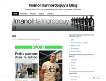 Tablet Screenshot of imanolharinordoquy.wordpress.com
