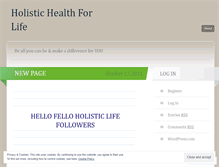Tablet Screenshot of holistichealthforlife.wordpress.com