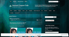 Desktop Screenshot of internetcouponcode.wordpress.com