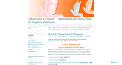Desktop Screenshot of alibabauser.wordpress.com