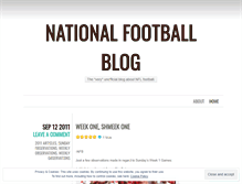 Tablet Screenshot of nationalfootballblog.wordpress.com