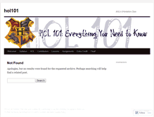 Tablet Screenshot of hol101.wordpress.com