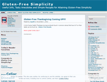 Tablet Screenshot of glutenfreesimplicity.wordpress.com
