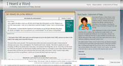 Desktop Screenshot of instrumentofpraise.wordpress.com
