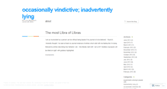 Desktop Screenshot of occasionallylying.wordpress.com