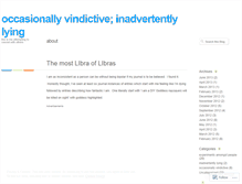 Tablet Screenshot of occasionallylying.wordpress.com