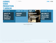 Tablet Screenshot of ludwigproductions.wordpress.com