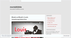 Desktop Screenshot of mentalkibble.wordpress.com