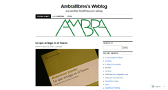 Desktop Screenshot of ambrallibres.wordpress.com