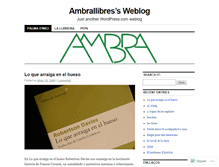 Tablet Screenshot of ambrallibres.wordpress.com