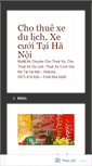 Mobile Screenshot of chothuexe102.wordpress.com