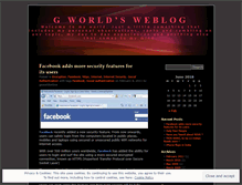 Tablet Screenshot of gsworldonline.wordpress.com