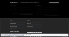 Desktop Screenshot of lectiodivina.wordpress.com