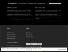 Tablet Screenshot of lectiodivina.wordpress.com