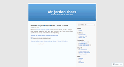 Desktop Screenshot of airjodanshoes.wordpress.com