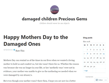 Tablet Screenshot of damagedchildrenpreciousgems.wordpress.com