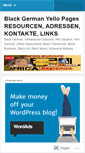 Mobile Screenshot of blackgermanyellowpages.wordpress.com