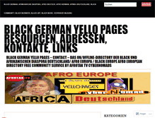 Tablet Screenshot of blackgermanyellowpages.wordpress.com