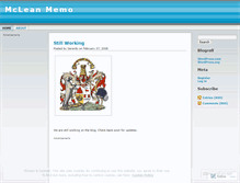 Tablet Screenshot of mcleanmemo.wordpress.com