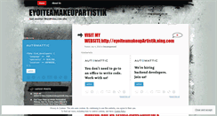 Desktop Screenshot of eyoiteamakeupartistik.wordpress.com