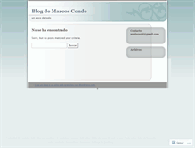 Tablet Screenshot of marcosconde.wordpress.com