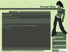 Tablet Screenshot of perryae.wordpress.com