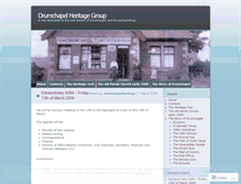 Tablet Screenshot of drumchapelheritage.wordpress.com