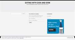 Desktop Screenshot of eatingwithdonanddom.wordpress.com