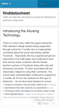 Mobile Screenshot of finddatasheet.wordpress.com