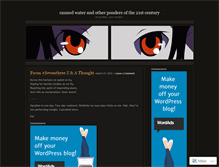 Tablet Screenshot of cannedwater.wordpress.com